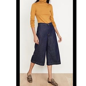 Frame Le Culotte Cropped Wide Leg Jean
